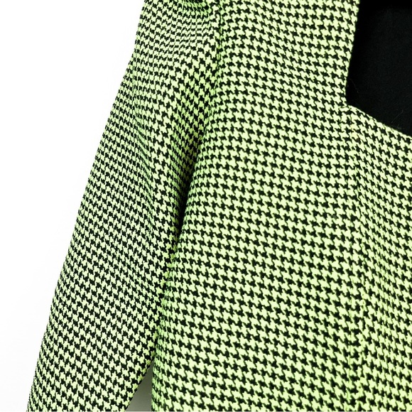 Zara Green and Black Checkered Crop Top - Picture 7 of 13